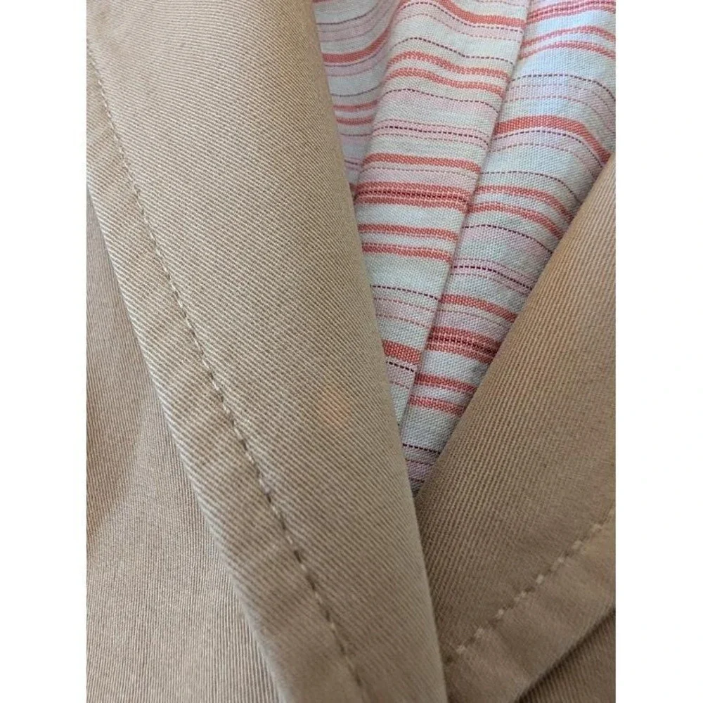 J. Crew Tan Cotton Blazer Jacket Womens Size Small Button Front Corduroy Collar‎